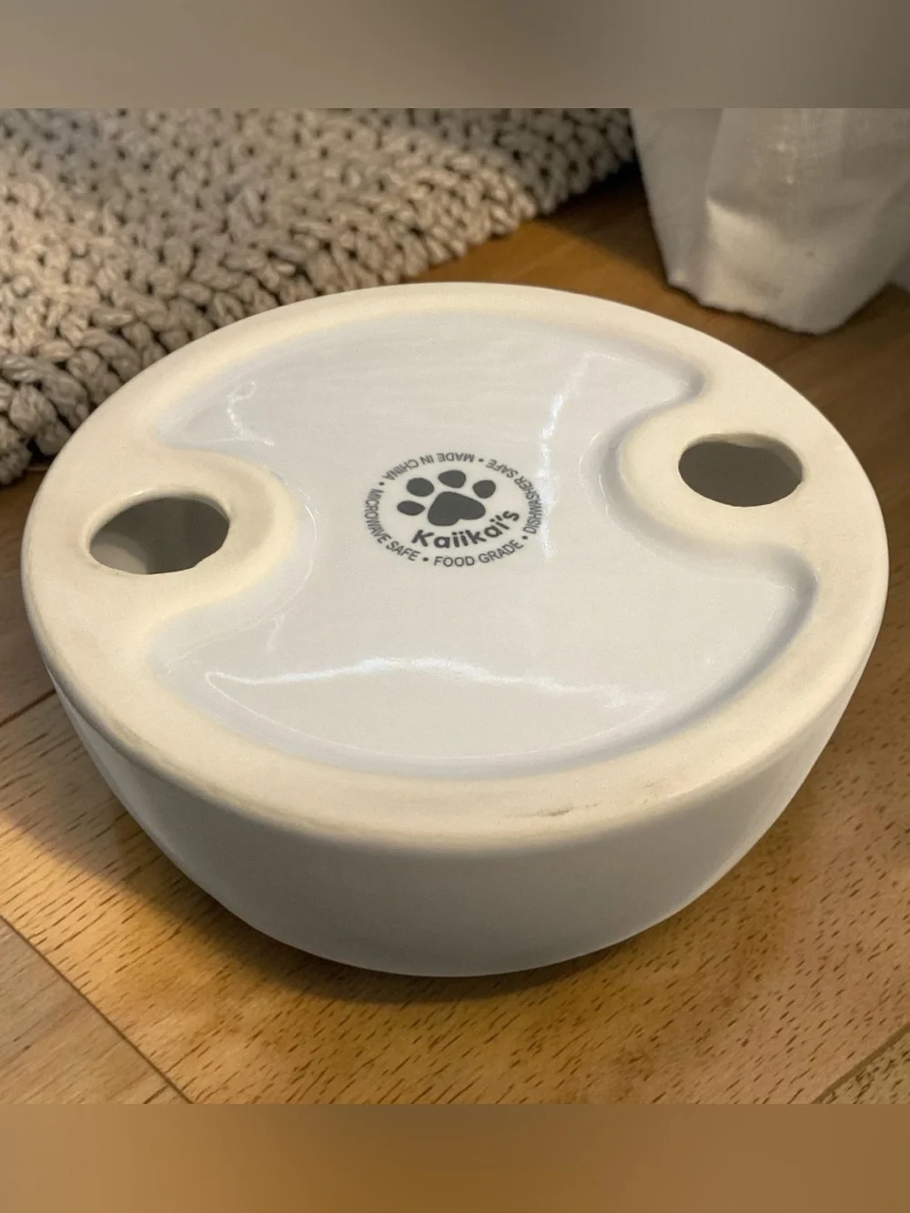 Ceramic Slow Feeder Dog & Cat Bowl | Food Grade | New